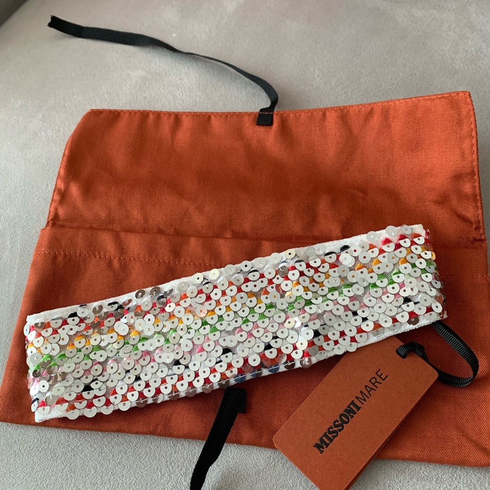 Missoni Sequined Crochet-knit Headband